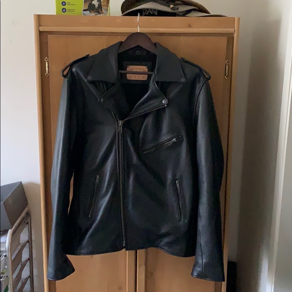 Iron and resin motorcycle jacket